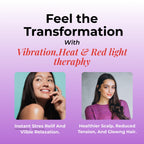 Instant Stress Relief & Hair Growth Scalp Therapy Massager & Advanced LED Skin Repair & Rejuvenation Massager