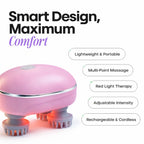 Instant Stress Relief & Hair Growth Scalp Therapy Massager & Advanced LED Skin Repair & Rejuvenation Massager