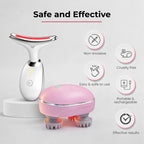 Instant Stress Relief & Hair Growth Scalp Therapy Massager & Advanced LED Skin Repair & Rejuvenation Massager